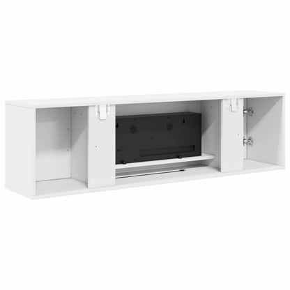 vidaXL Electric Fireplace White 140.5 x 30 x 39 cm Engineered wood