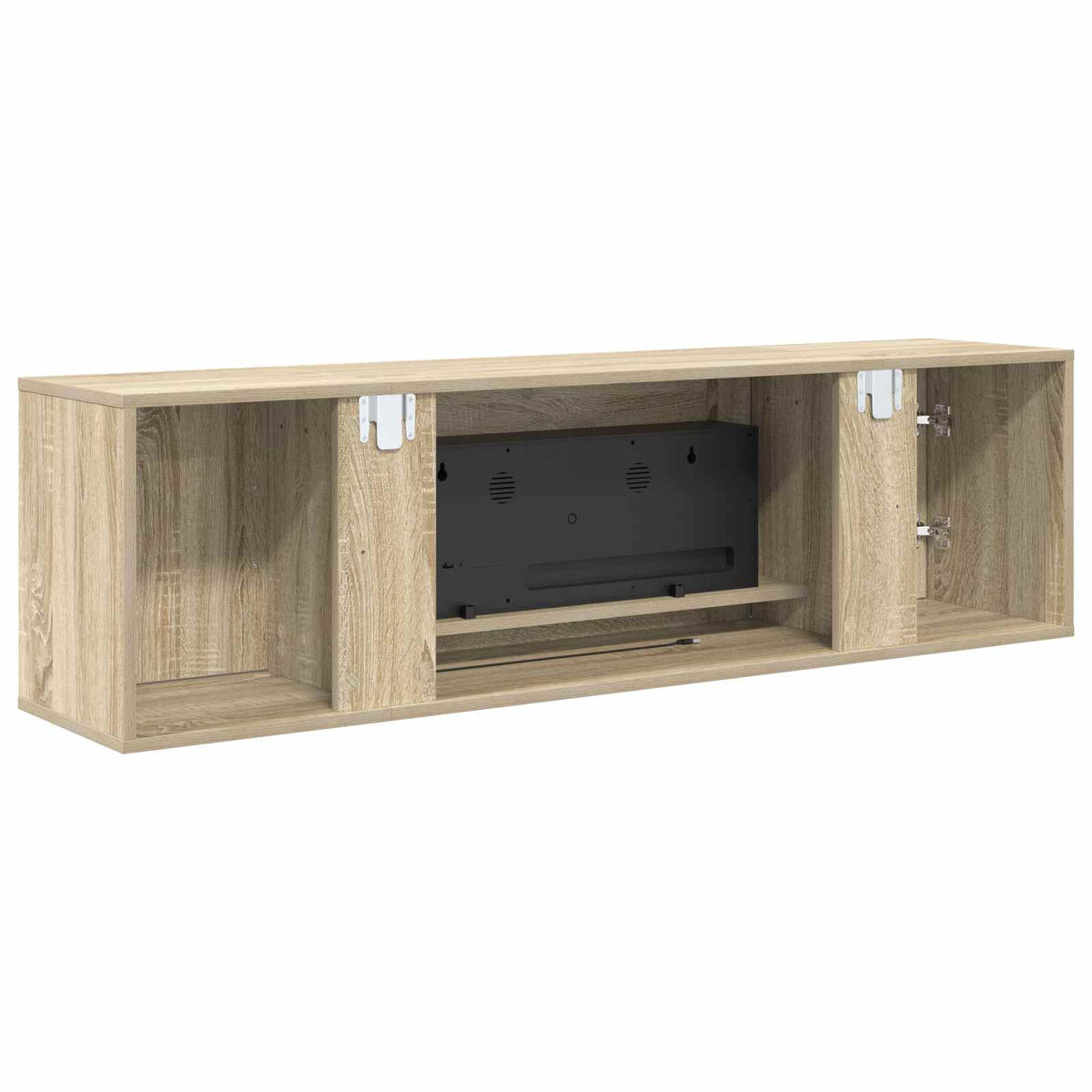 vidaXL Electric Fireplace Sonoma 140.5 x 30 x 39 cm Engineered wood