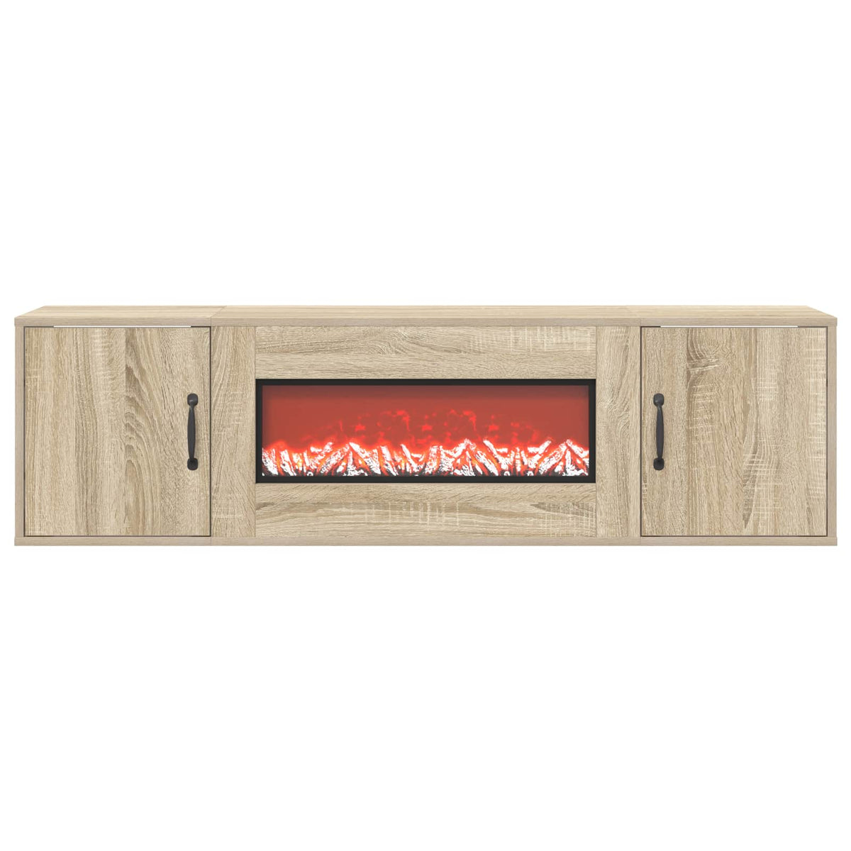 vidaXL Electric Fireplace Sonoma 140.5 x 30 x 39 cm Engineered wood