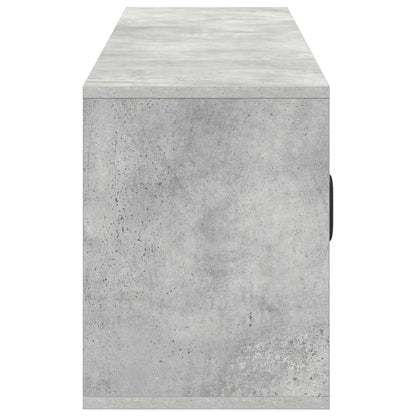 vidaXL Electric Fireplace Concrete 140.5 x 30 x 39 cm Engineered wood