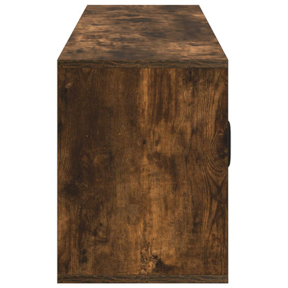vidaXL Electric Fireplace Smoked Oak 140.5 x 30 x 39 cm