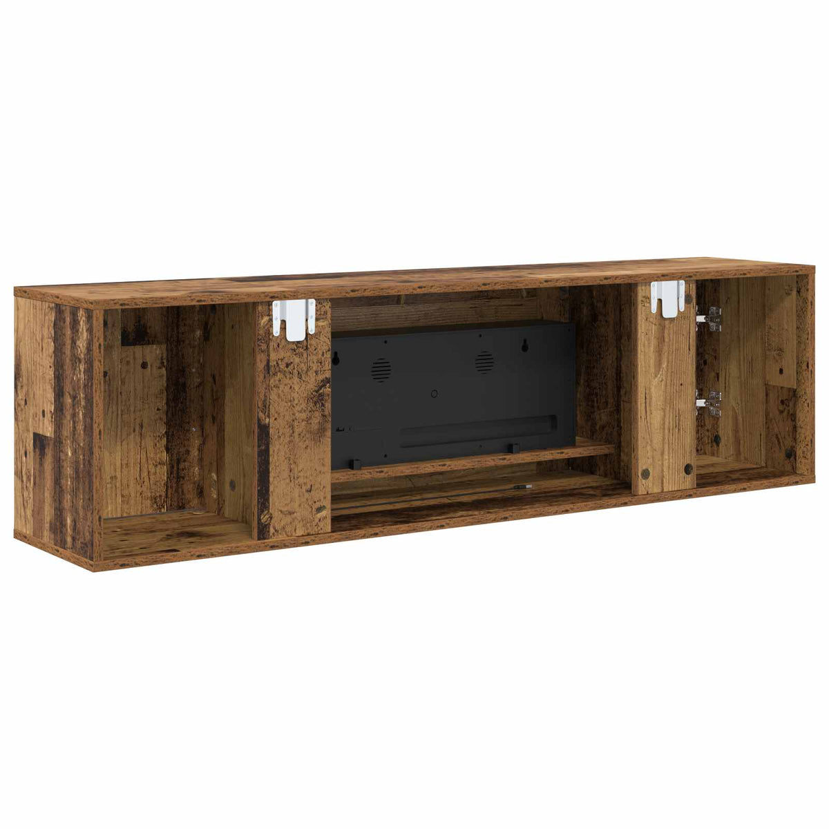 vidaXL Electric Fireplace Old Wood 140.5 x 30 x 39 cm Engineered wood