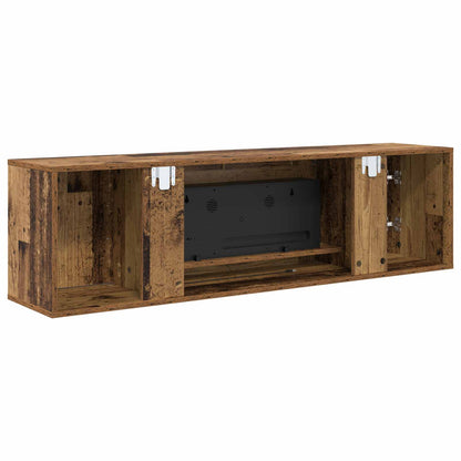 vidaXL Electric Fireplace Old Wood 140.5 x 30 x 39 cm Engineered wood