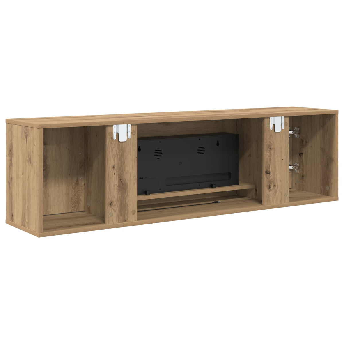 vidaXL Electric Fireplace Artisan Oak 140.5 x 30 x 39 cm