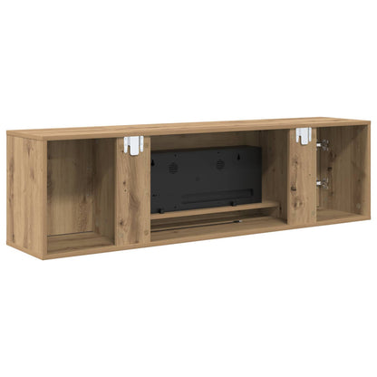 vidaXL Electric Fireplace Artisan Oak 140.5 x 30 x 39 cm