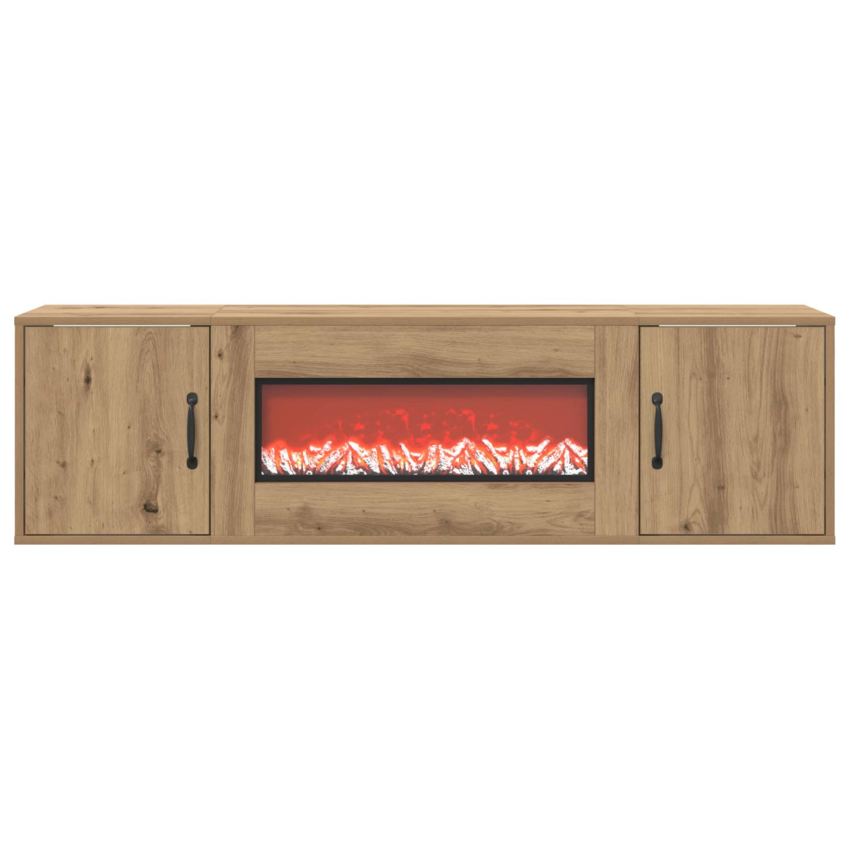 vidaXL Electric Fireplace Artisan Oak 140.5 x 30 x 39 cm