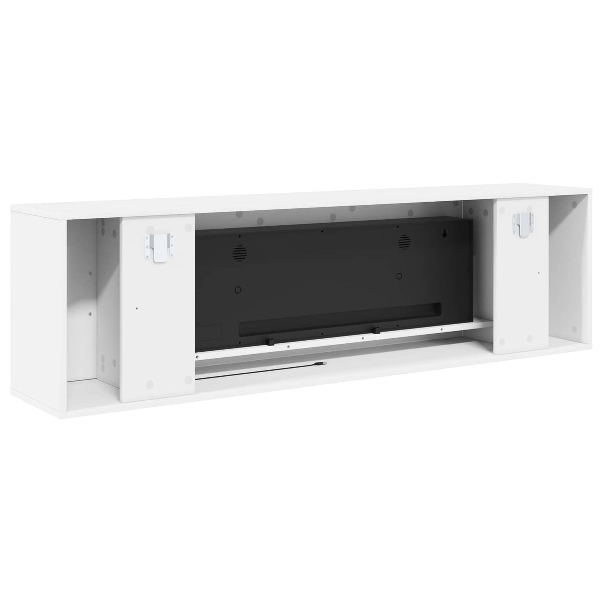 vidaXL Electric Fireplace White 155 x 30 x 44 cm Engineered wood