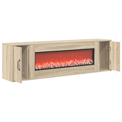vidaXL Electric Fireplace Sonoma 155 x 30 x 44 cm Engineered wood
