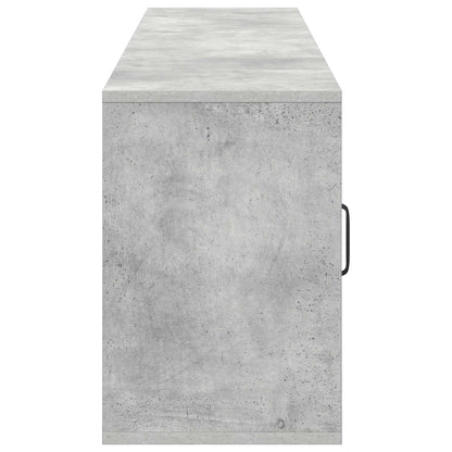 vidaXL Electric Fireplace Concrete 155 x 30 x 44 cm Engineered wood