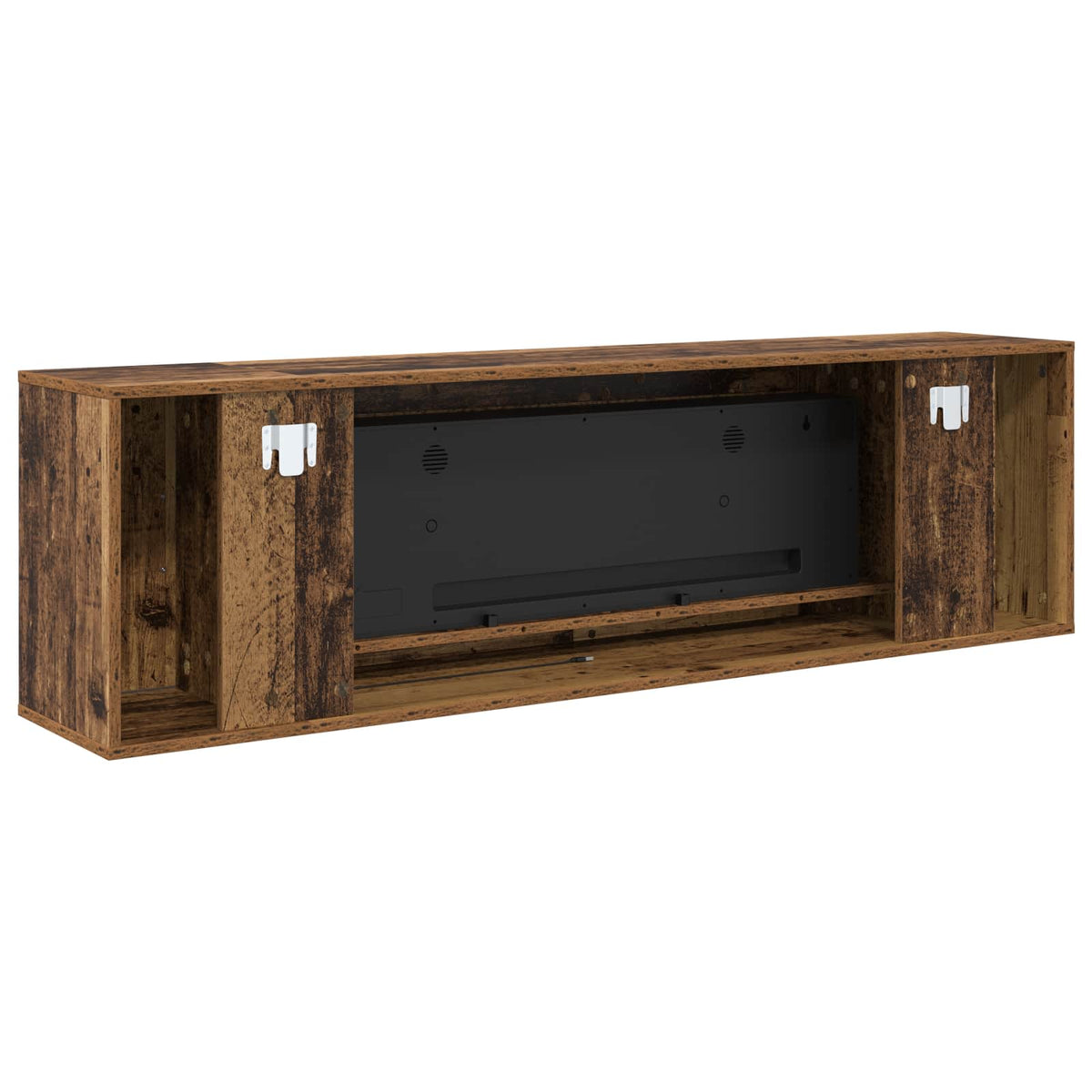 vidaXL Electric Fireplace Old Wood 155 x 30 x 44 cm Engineered wood