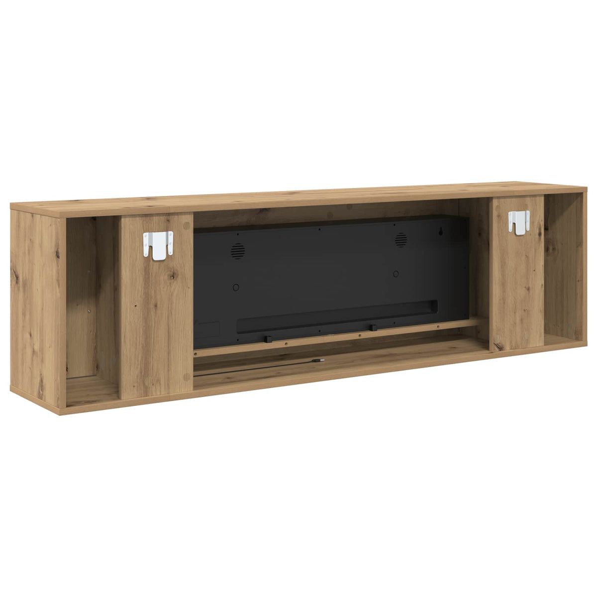 vidaXL Electric Fireplace Artisan Oak 155 x 30 x 44 cm Engineered wood