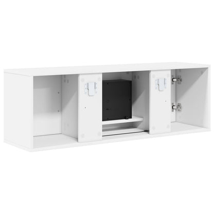 vidaXL Electric Fireplace White 110 x 30 x 36.5 cm Engineered wood