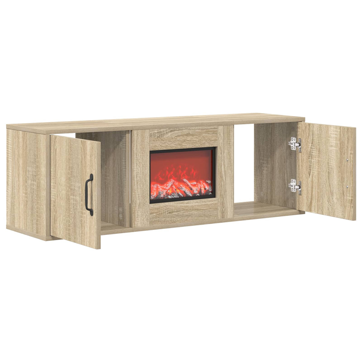 vidaXL Electric Fireplace Sonoma 110 x 30 x 36.5 cm Engineered wood