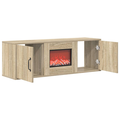 vidaXL Electric Fireplace Sonoma 110 x 30 x 36.5 cm Engineered wood