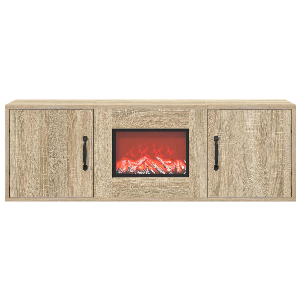 vidaXL Electric Fireplace Sonoma 110 x 30 x 36.5 cm Engineered wood