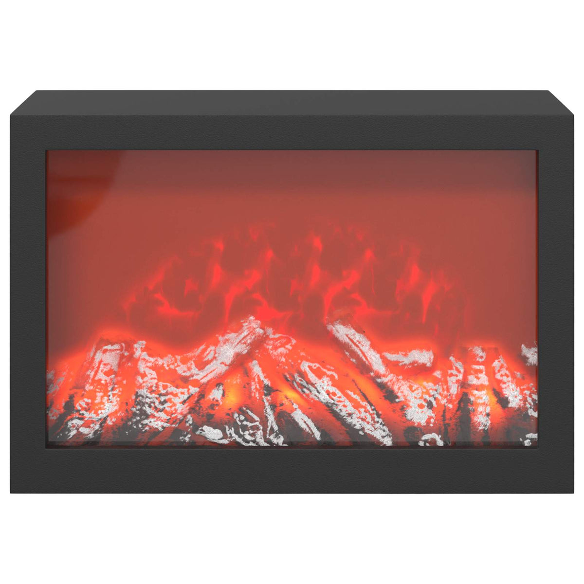 vidaXL Electric Fireplace Concrete 110 x 30 x 36.5 cm Engineered wood