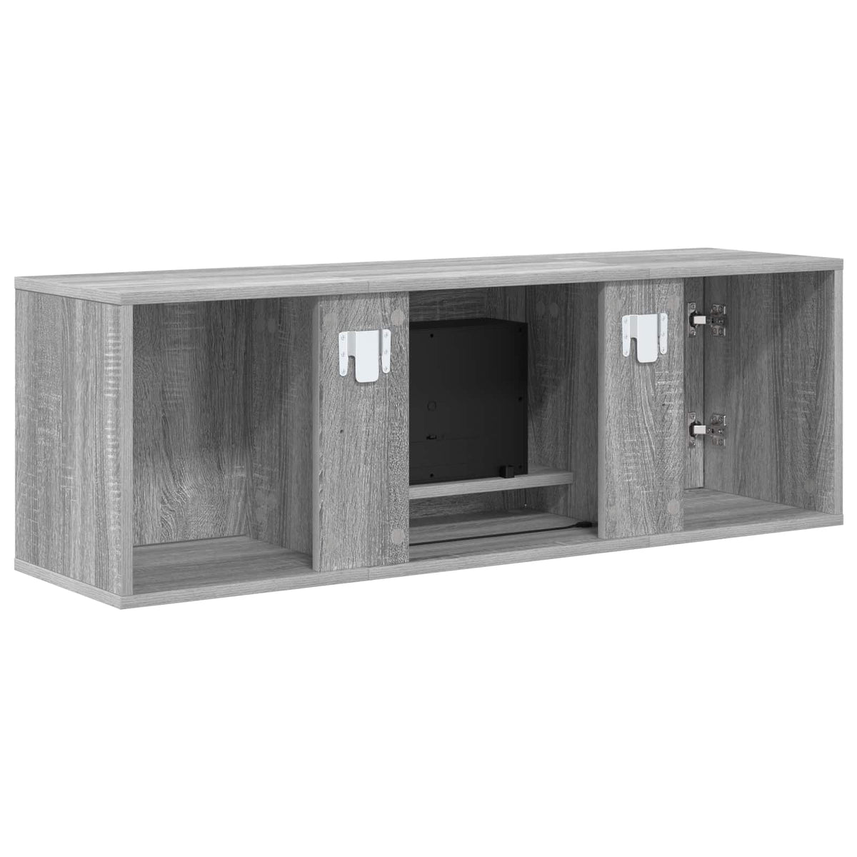 vidaXL Electric Fireplace Grey Sonoma 110 x 30 x 36.5 cm