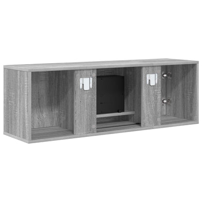 vidaXL Electric Fireplace Grey Sonoma 110 x 30 x 36.5 cm
