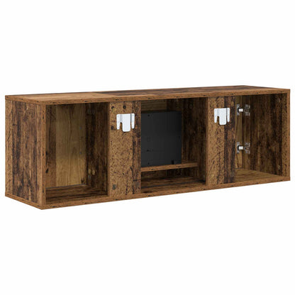 vidaXL Electric Fireplace Old Wood 110 x 30 x 36.5 cm Engineered wood