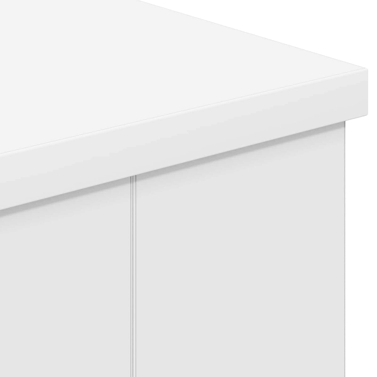 vidaXL Electric Fireplace White 114 x 18 x 58.5 cm Engineered wood