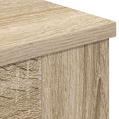 vidaXL Electric Fireplace Sonoma 114 x 18 x 58.5 cm Engineered wood