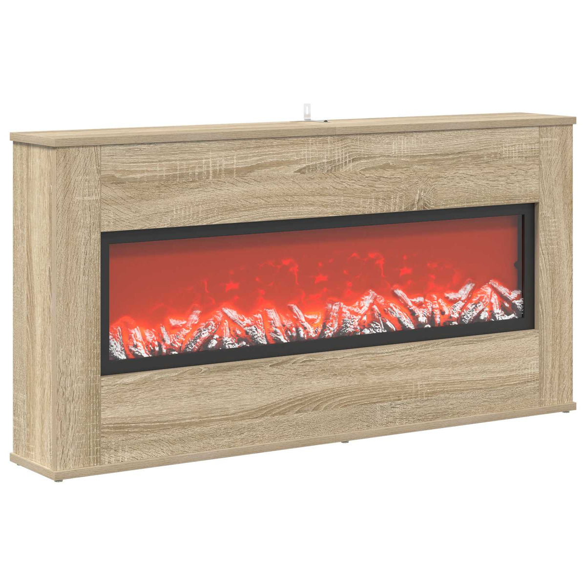 vidaXL Electric Fireplace Sonoma 114 x 18 x 58.5 cm Engineered wood