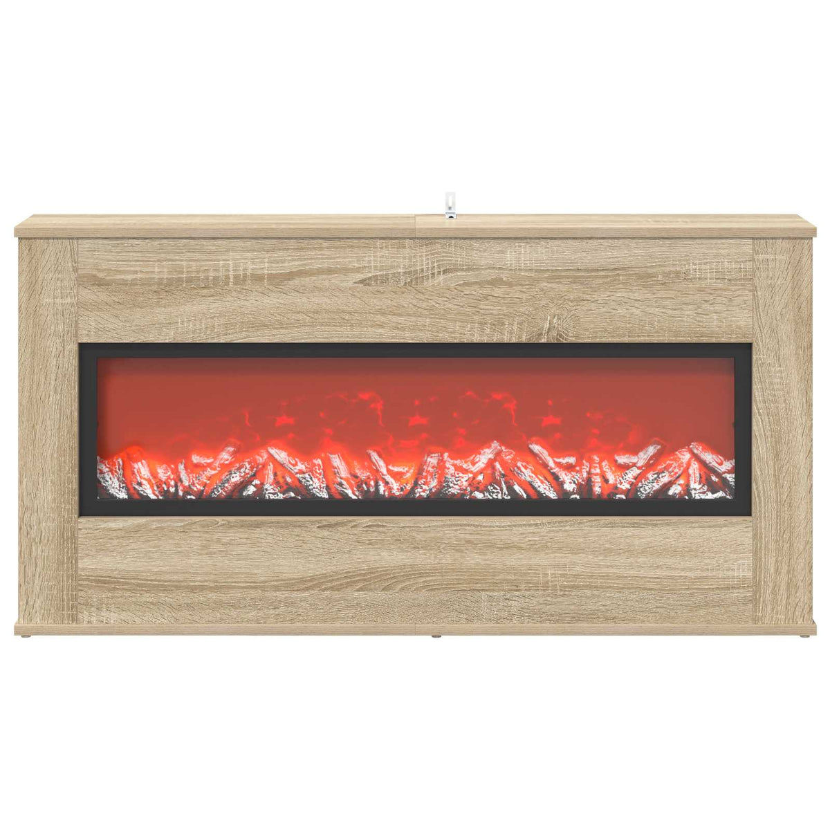 vidaXL Electric Fireplace Sonoma 114 x 18 x 58.5 cm Engineered wood