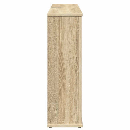vidaXL Electric Fireplace Sonoma 114 x 18 x 58.5 cm Engineered wood
