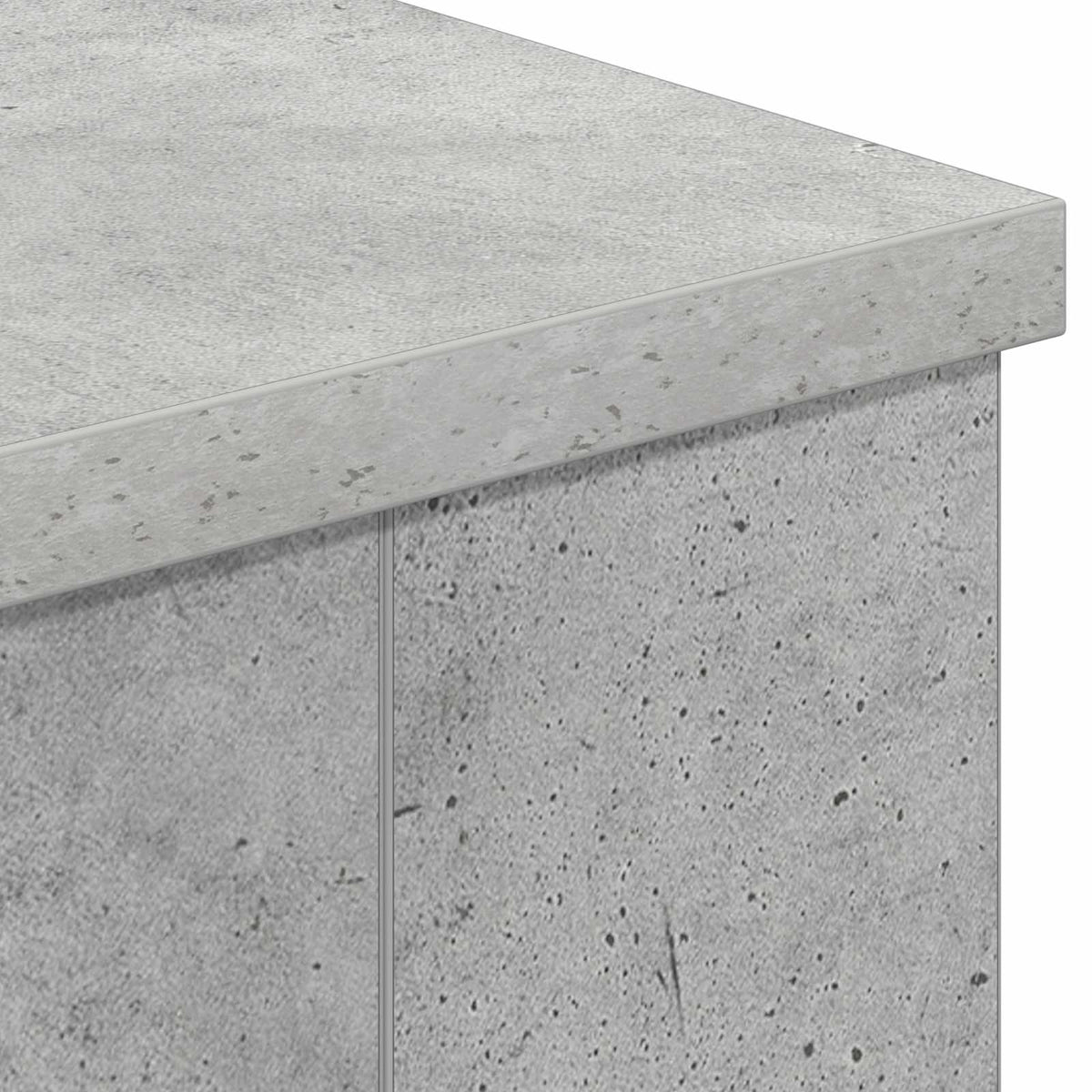 vidaXL Electric Fireplace Concrete 114 x 18 x 58.5 cm Engineered wood