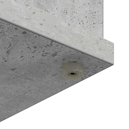 vidaXL Electric Fireplace Concrete 114 x 18 x 58.5 cm Engineered wood