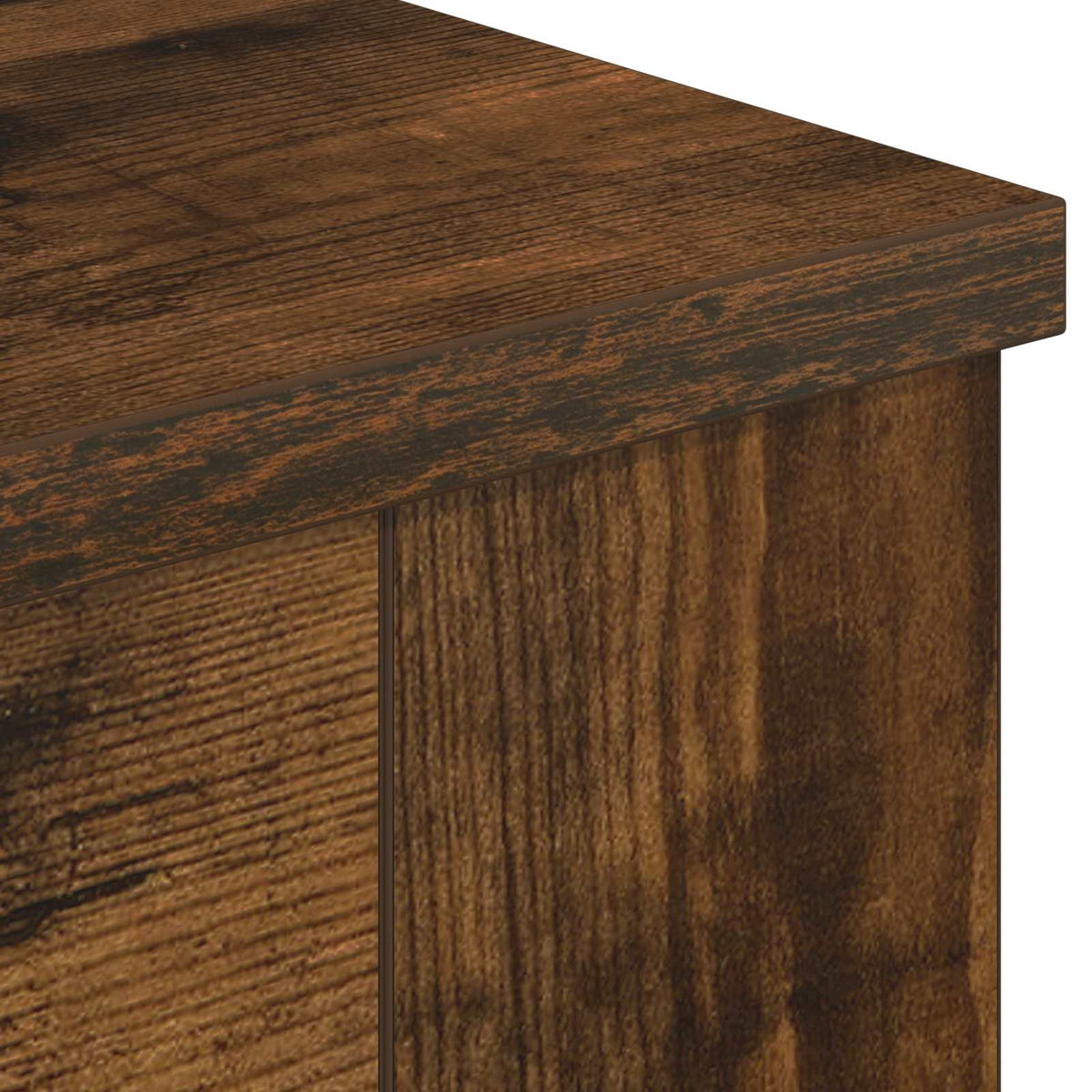 vidaXL Electric Fireplace Smoked Oak 114 x 18 x 58.5 cm