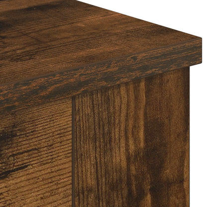 vidaXL Electric Fireplace Smoked Oak 114 x 18 x 58.5 cm