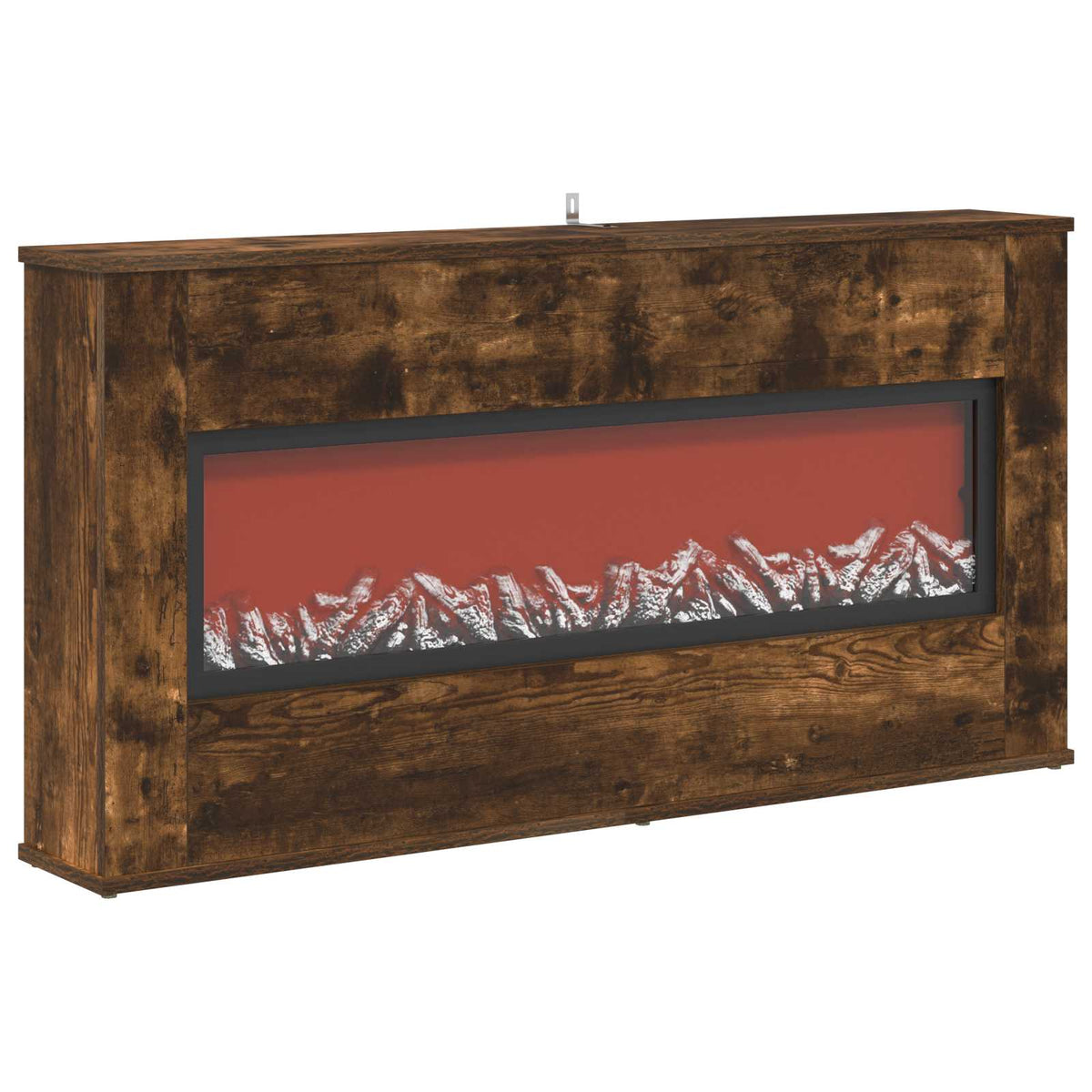 vidaXL Electric Fireplace Smoked Oak 114 x 18 x 58.5 cm