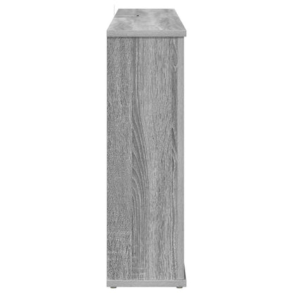 vidaXL Electric Fireplace Grey Sonoma 114 x 18 x 58.5 cm