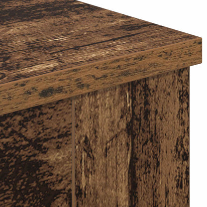 vidaXL Electric Fireplace Old Wood 114 x 18 x 58.5 cm Engineered wood