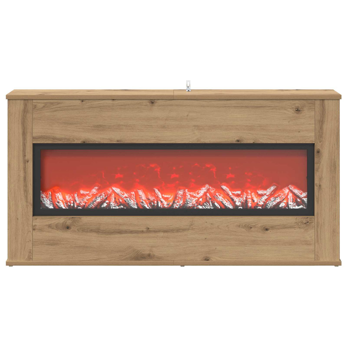 vidaXL Electric Fireplace Artisan Oak 114 x 18 x 58.5 cm