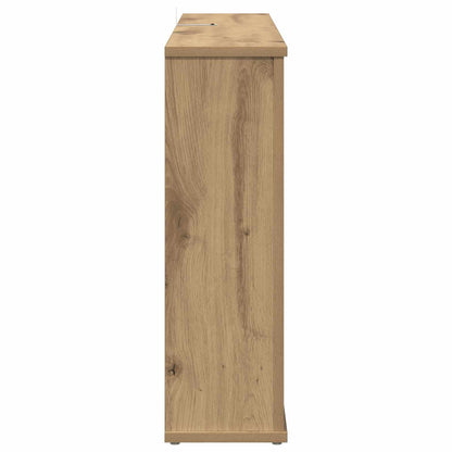 vidaXL Electric Fireplace Artisan Oak 114 x 18 x 58.5 cm