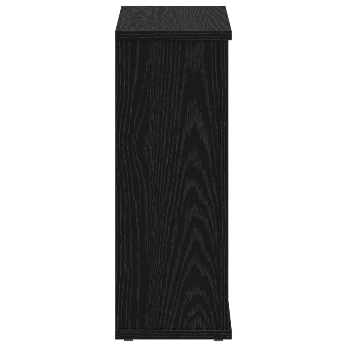 vidaXL Electric Fireplace Black Oak 47 x 18 x 48 cm Engineered wood