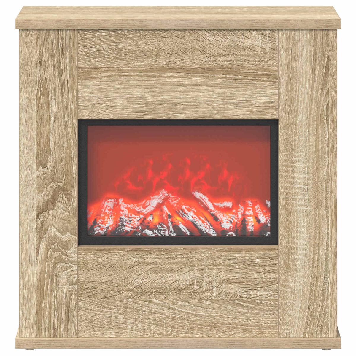 vidaXL Electric Fireplace Sonoma 47 x 18 x 48 cm Engineered wood