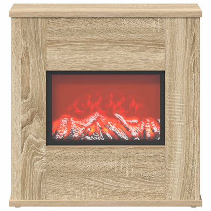 vidaXL Electric Fireplace Sonoma 47 x 18 x 48 cm Engineered wood