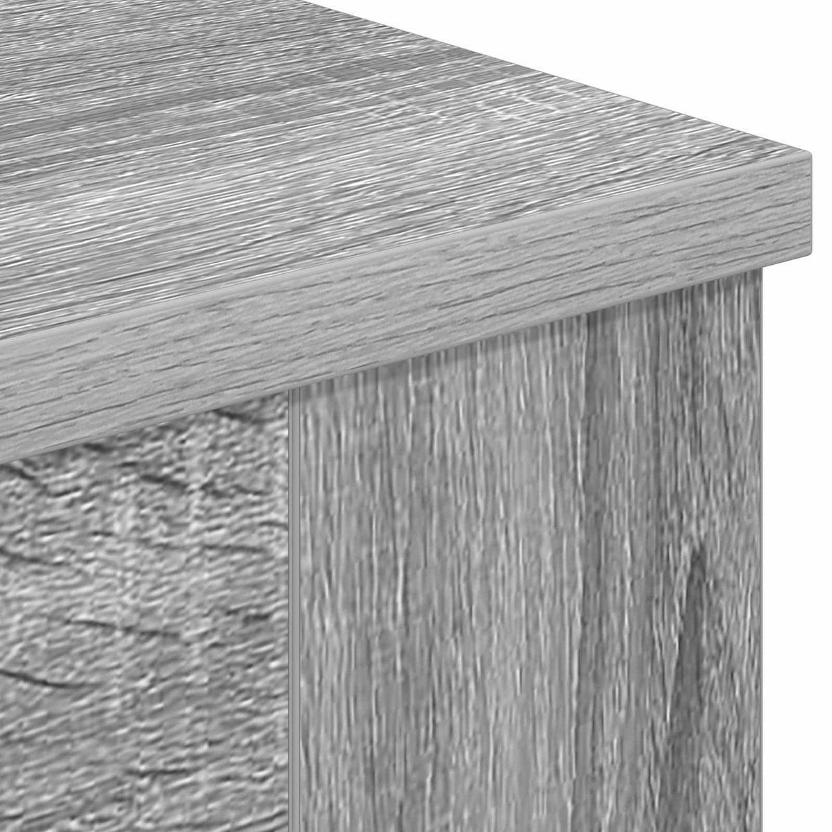 vidaXL Electric Fireplace Grey Sonoma 47 x 18 x 48 cm Engineered wood