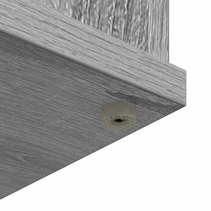 vidaXL Electric Fireplace Grey Sonoma 47 x 18 x 48 cm Engineered wood