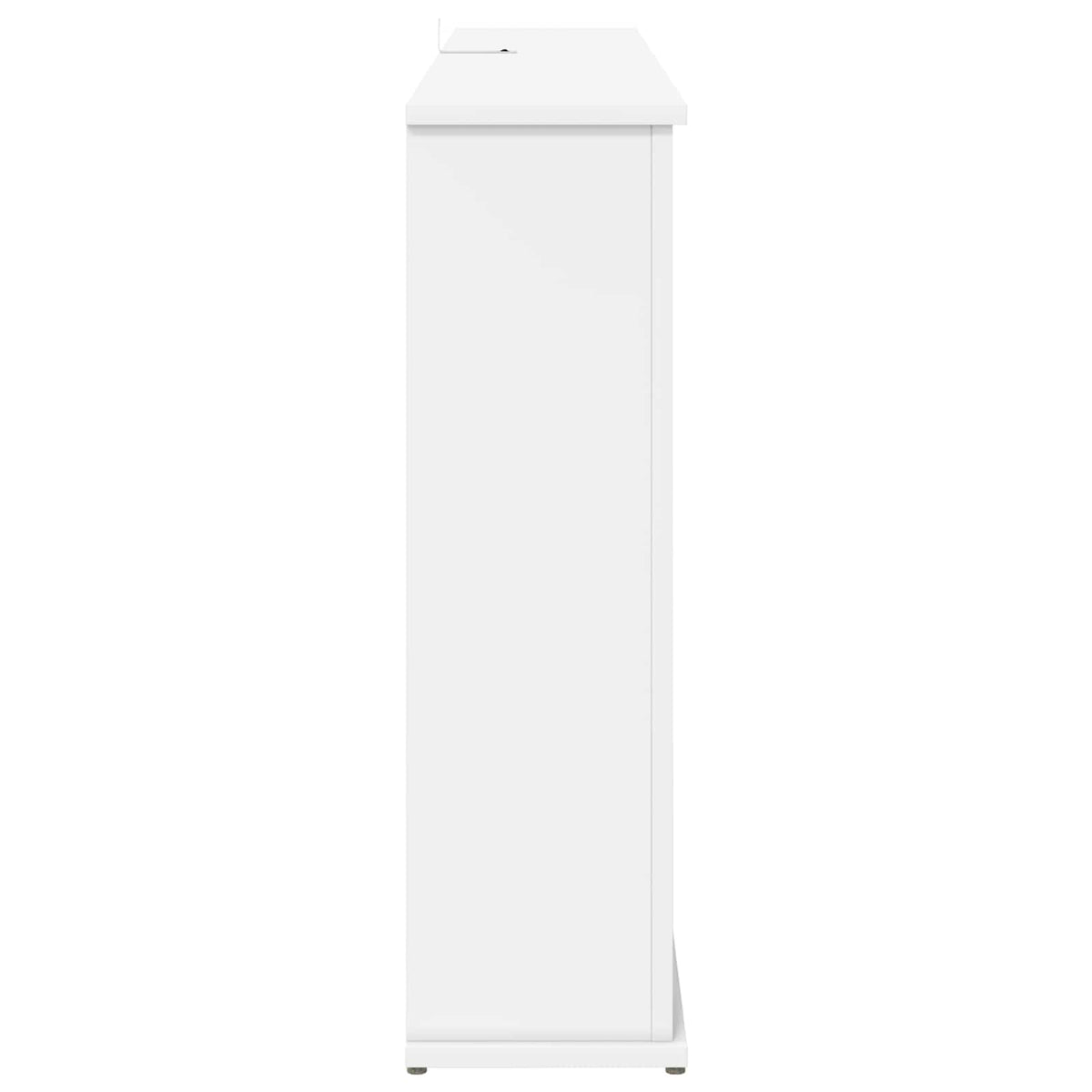 vidaXL Fireplace with LED Strip White 130 x 20 x 69.5 cm