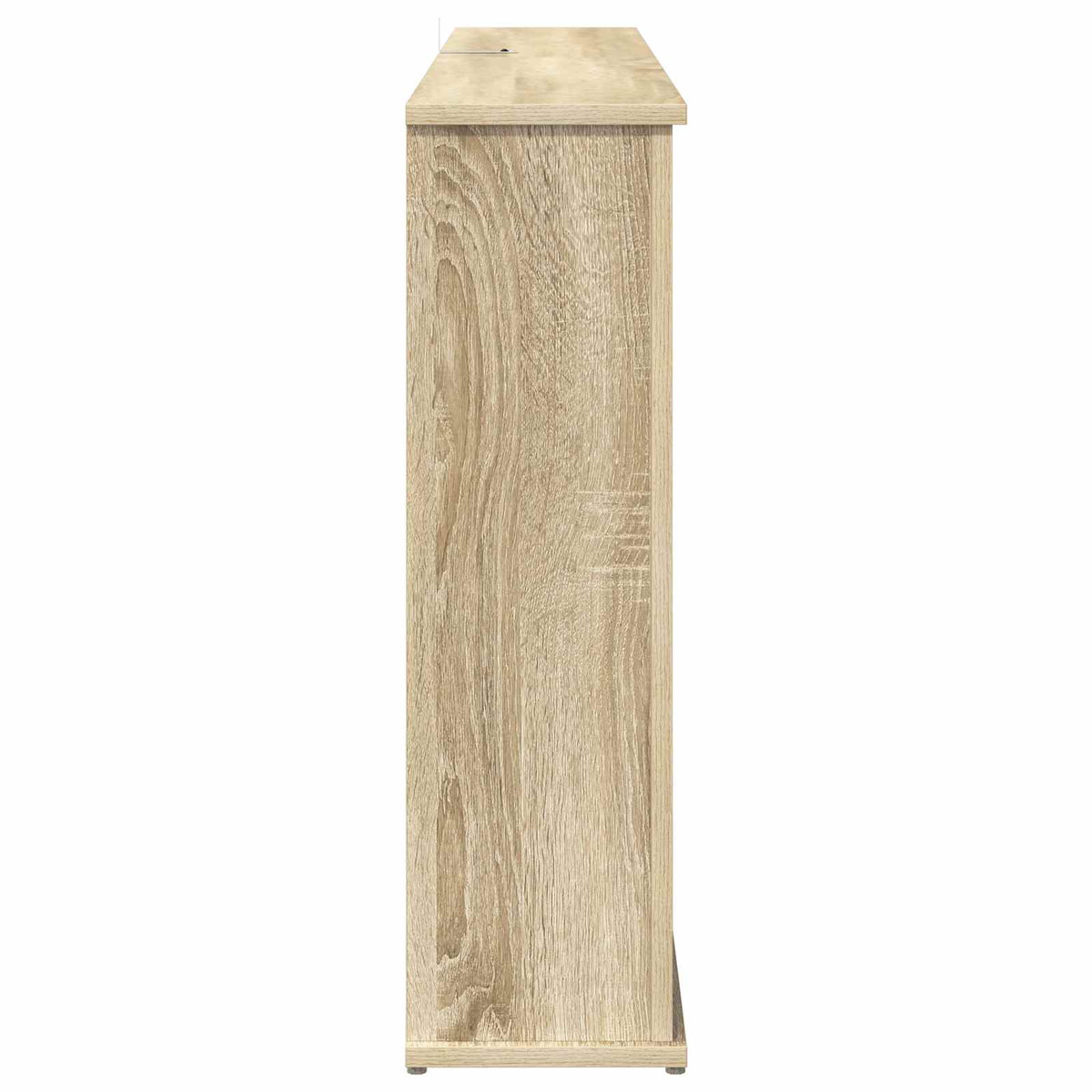 vidaXL Fireplace with LED Strip Sonoma 130 x 20 x 69.5 cm