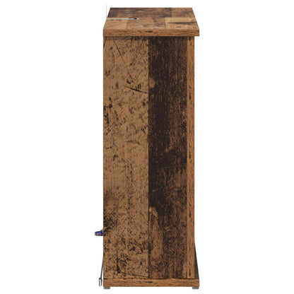 vidaXL Fireplace with LED Strip Old Wood 63 x 20 x 54.5 cm