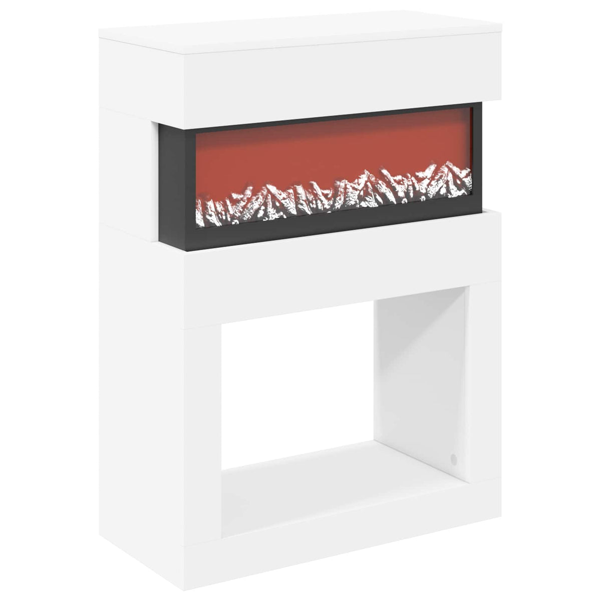 vidaXL Electric Fireplace White 64 x 30 x 87 cm Engineered wood