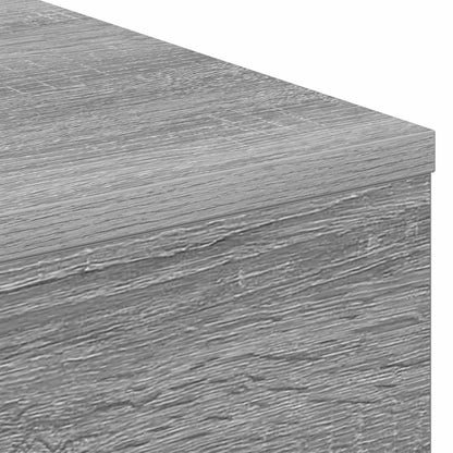 vidaXL Electric Fireplace Grey Sonoma 64 x 30 x 87 cm Engineered wood