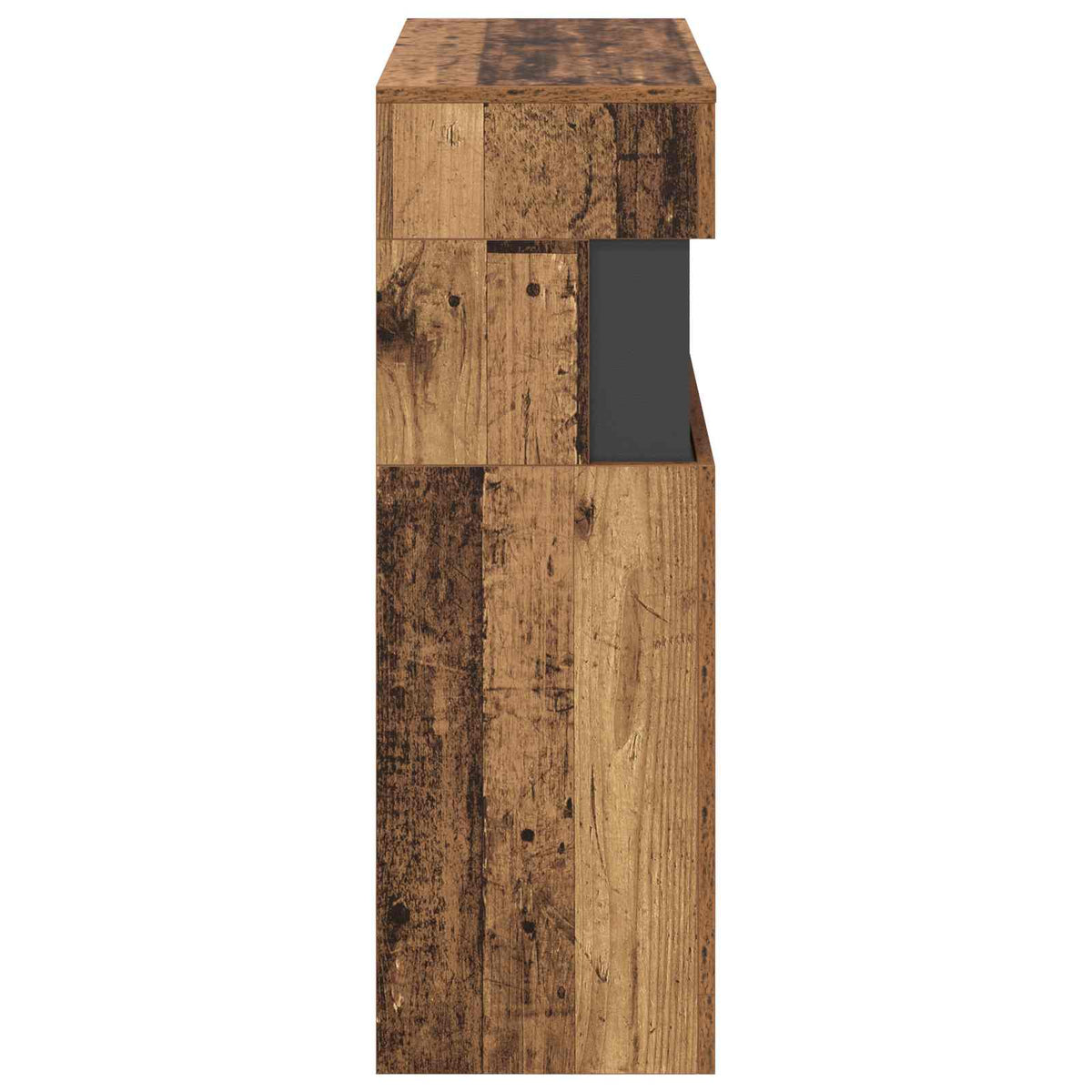 vidaXL Electric Fireplace Old Wood 64 x 30 x 87 cm Engineered wood