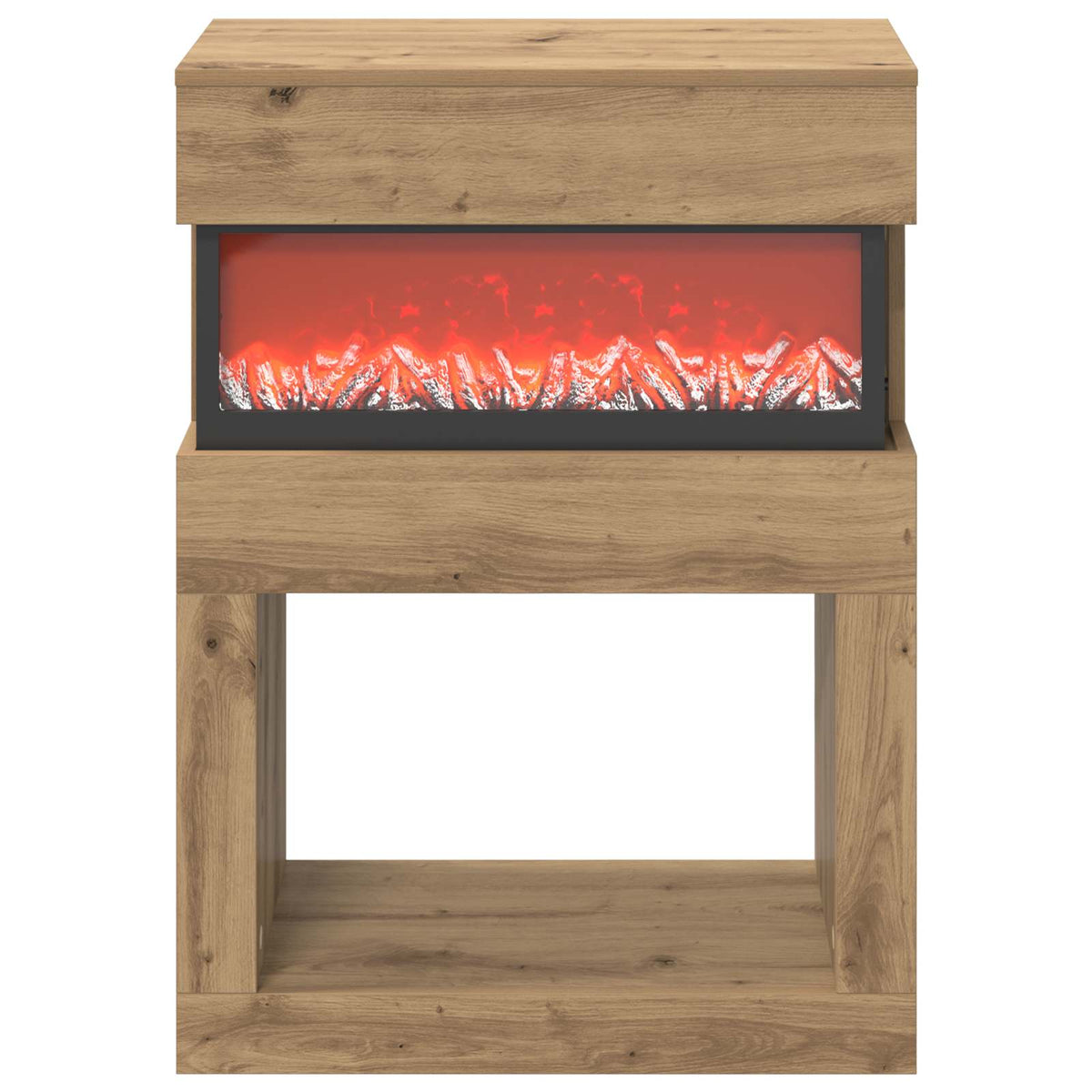 vidaXL Electric Fireplace Artisan Oak 64 x 30 x 87 cm Engineered wood
