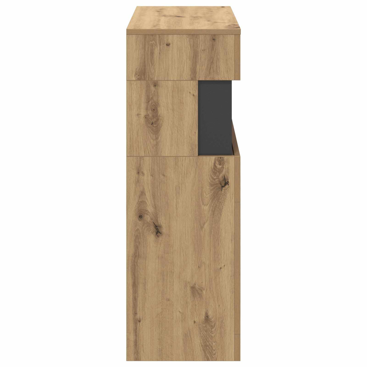 vidaXL Electric Fireplace Artisan Oak 64 x 30 x 87 cm Engineered wood